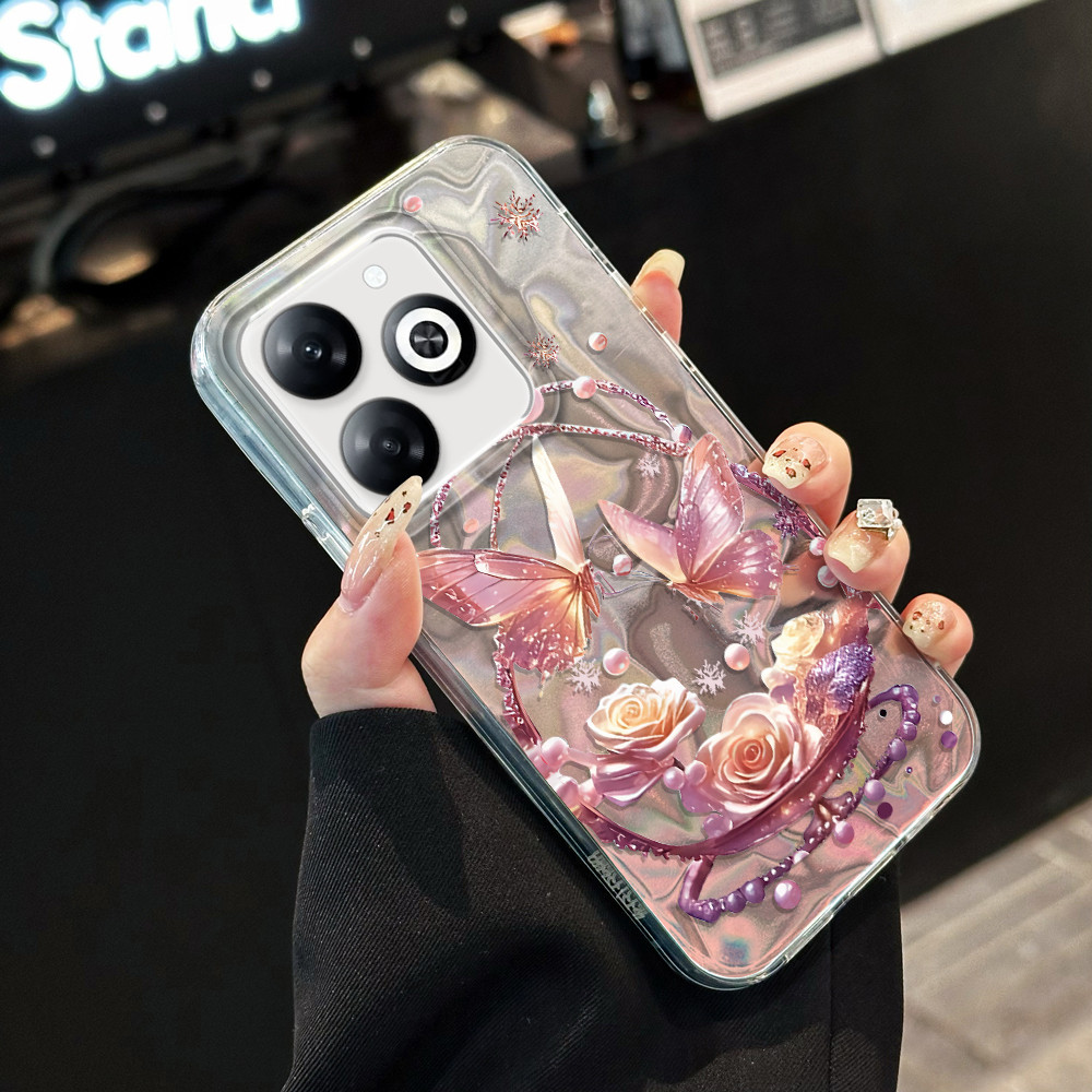 Infinix Smart 8 Hot 40i Tecno Spark 20 20C Pop Pro Go HD Plus 2024 สําหรับกรณี Hardcase HP ปลอก Kesi