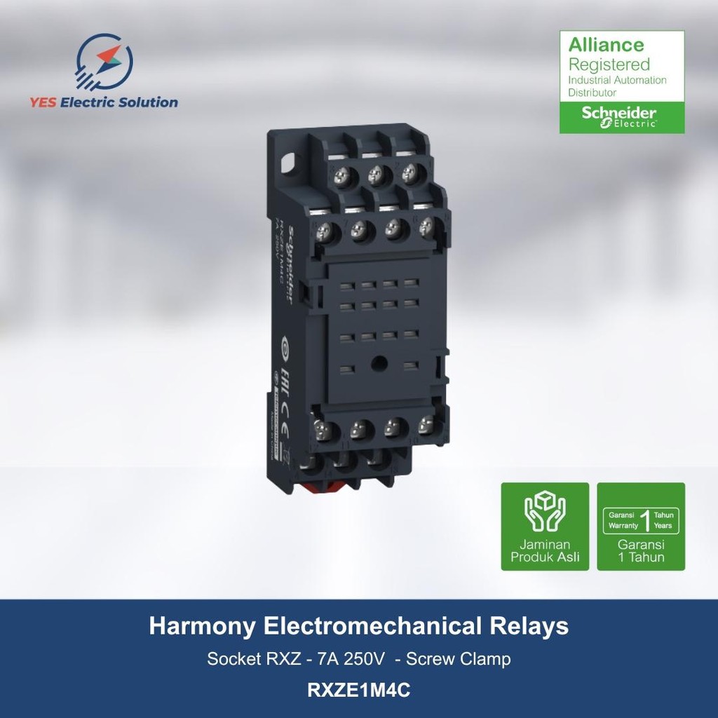 Schneider Socket RXZ - 7 A 250 V - สําหรับรีเลย์ RXM2, RXM4 - RXZE1M4C