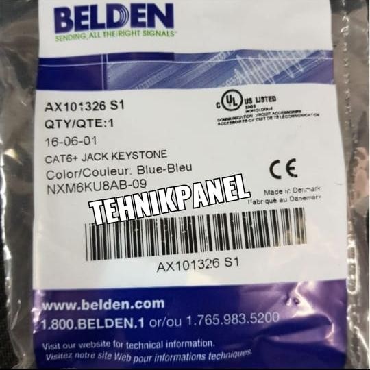 MODULAR JACK RJ45 CAT.6 BELDEN / MODULAR CAT.6 BELDEN