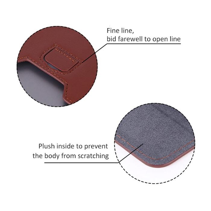 MACBOOK AIR 13 INCH M2 M1 CHIP POUCH SLEEVE BAG STANDING CASE LEATHER