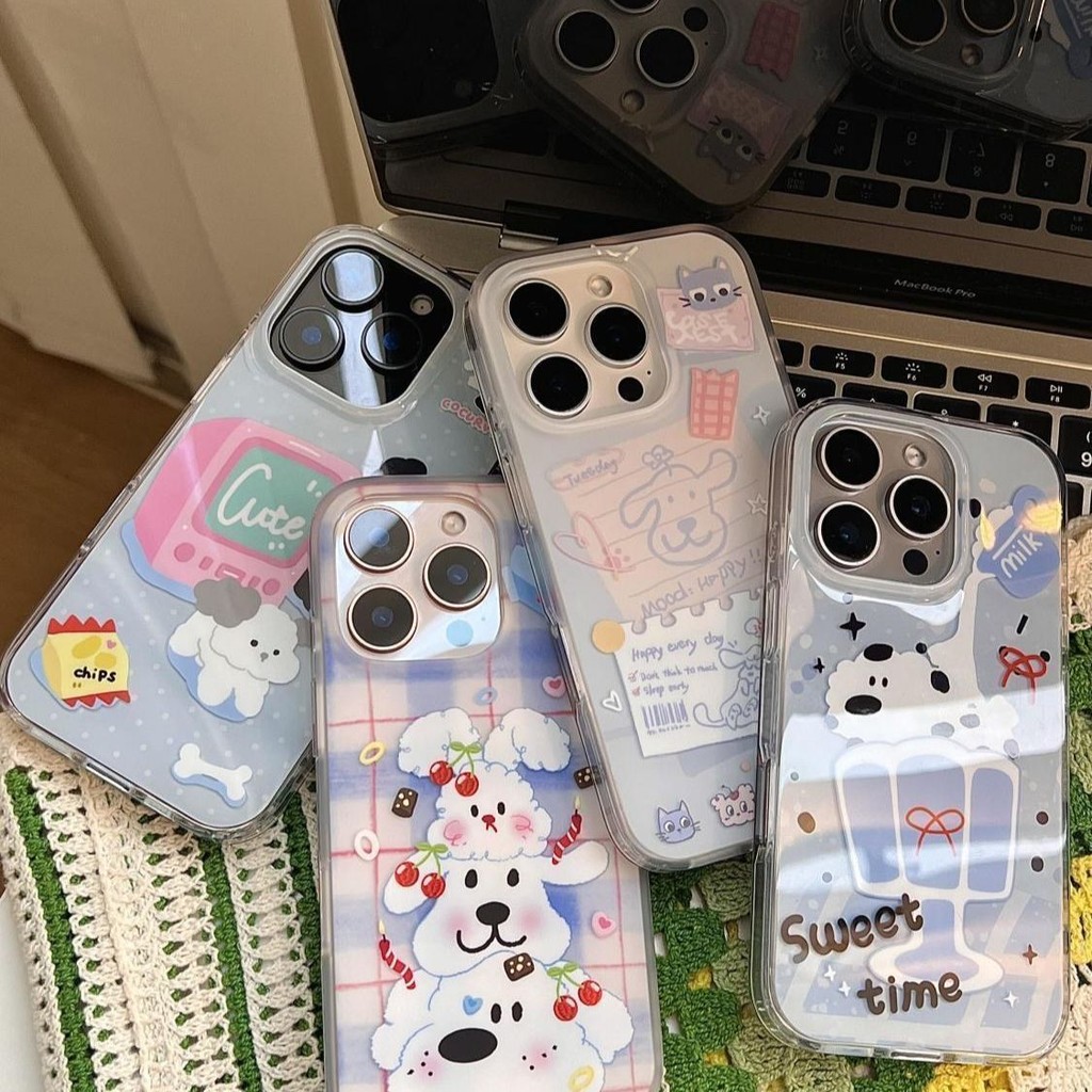 Anti-Fungus น่ารักลูกสุนัขกรณี Infinix Smart 9 Hot 60I สมาร์ท 10 Plusnote 50 Pro 8 50 4G40I711S Nfc 