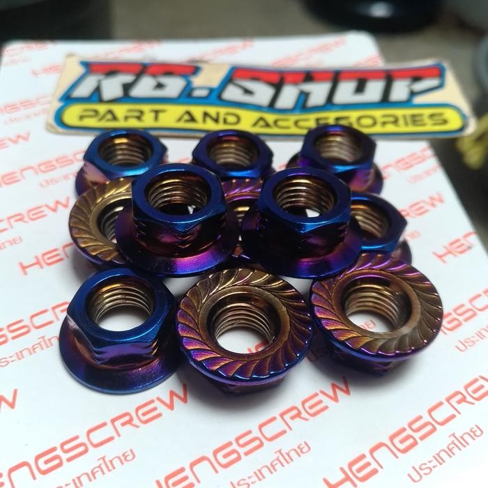 Choice - Original Heng Thailand 14 M10 Probolt Stainless Blue Nut