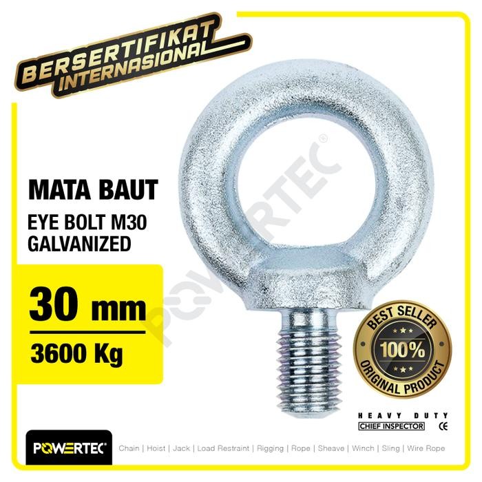 MATA Choice - Eye Bolt / สังกะสี Bolt Eye M30 Powertec