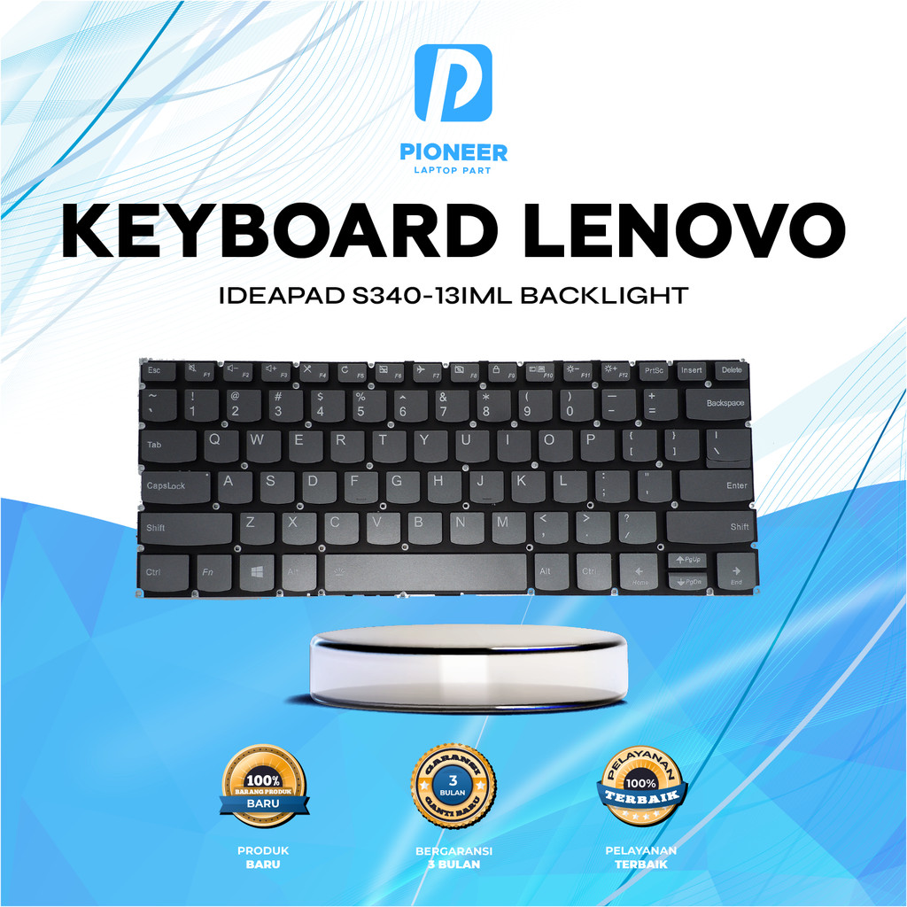 Lenovo Ideapad s340-13iml คีย์บอร์ดเรืองแสง
