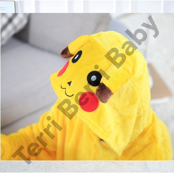 Xie ผู้ใหญ่ PIKACHU ONESIE COSTUME ONE SIE POKEMON KIGURUMI PIKACU