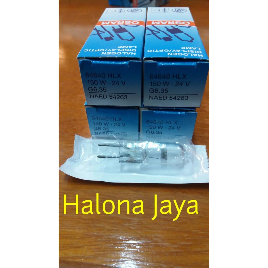 ใหม่ Osram 150w 24v หลอดฮาโลเจน 64640HLX