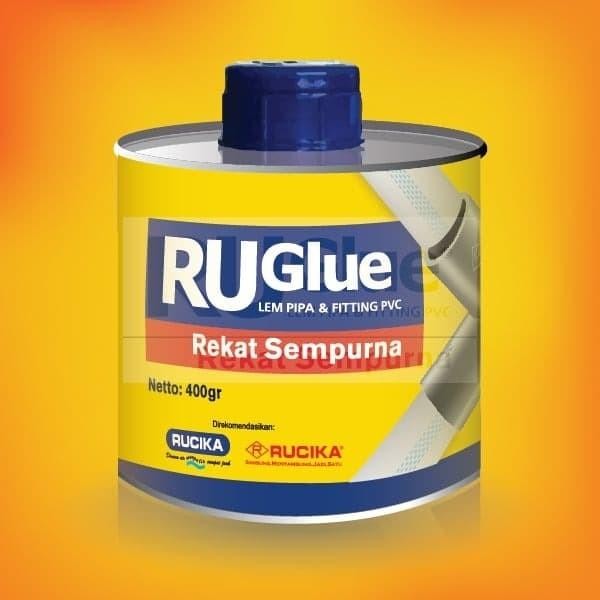 [ผู้เชี่ยวชาญ] GLUE RUGLUE CAN 400 GRAM GLUE PIPE PVC RUCIKA CAN