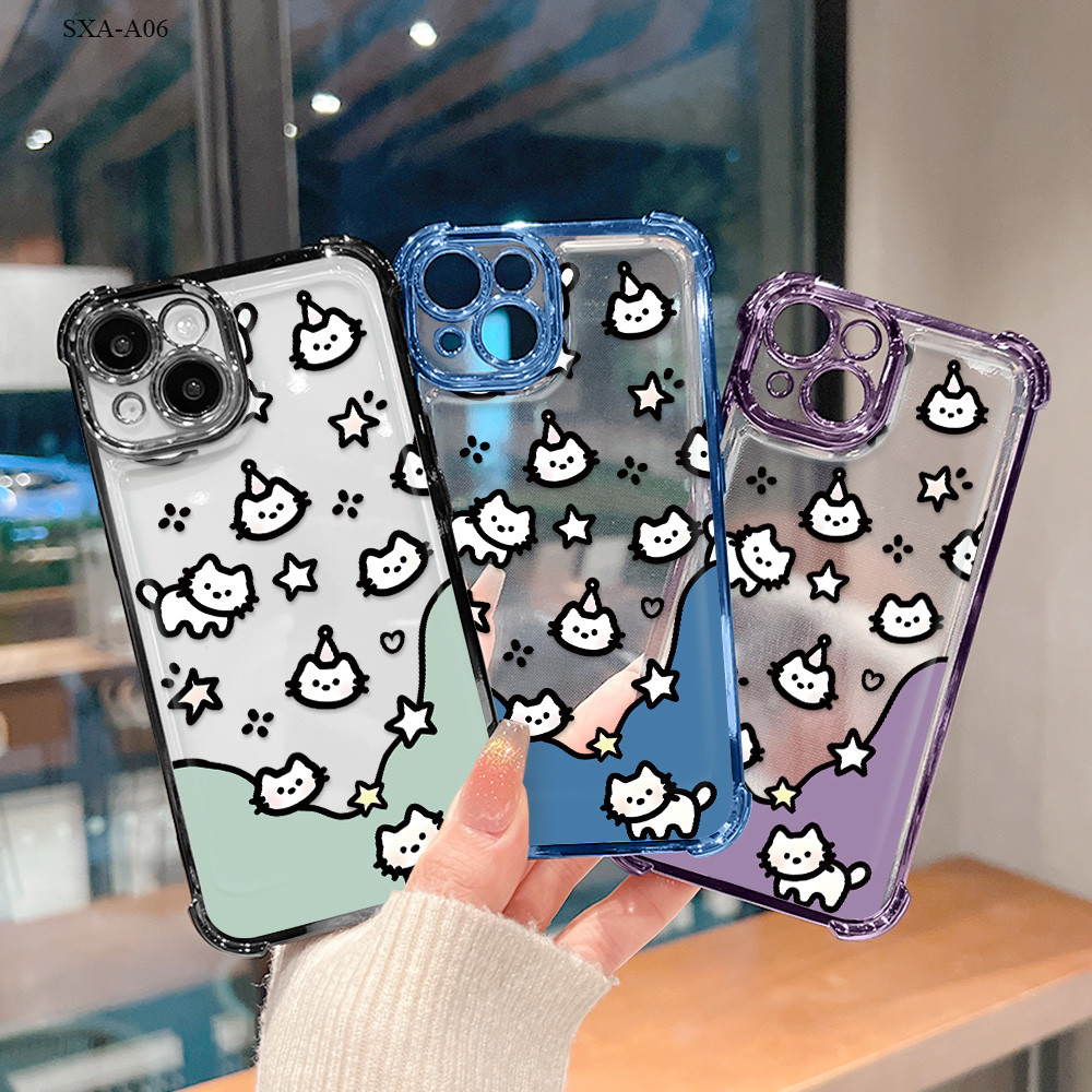 HP เข้ากันได้กับ Samsung Galaxy A06 A05 A05S A04 A04E A03S A03 A02S Softcase Case Kesing 09 S3-0419