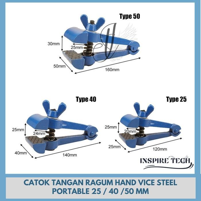 Hand Vise Clamp Hand Vice Mini Steel Clamp Clamp Clamp Clamp Clamp เครื่องมือ