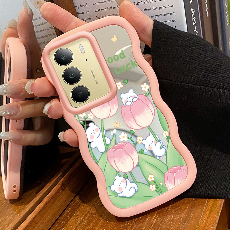 เคสสําหรับRealme C75 C75X Case Softcaseสัตว์เล็กบนโทรศัพท์มือถือดอกไม้Cesingทําจากเคสซิลิโคน