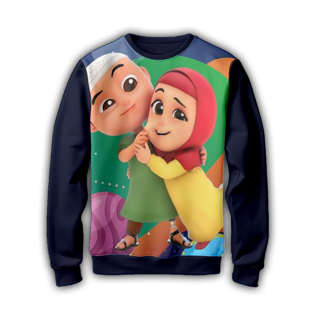 Nusara เสื้อแจ็คเก็ตเสื้อกันหนาวเด็ก Super Hero การ์ตูนแอนิเมชั่นฟิล์ม S8 Crewneck สกรีนลายที่ผสมผสา