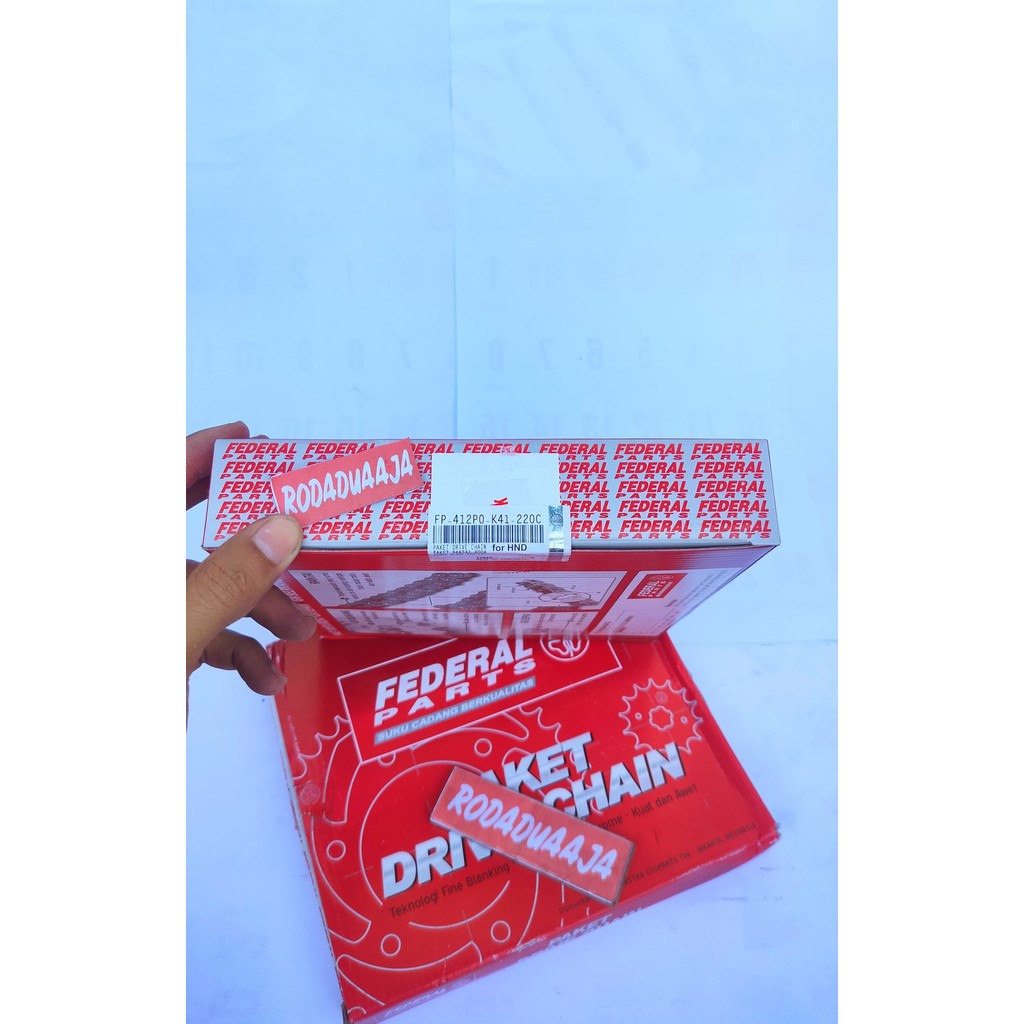 FEDERAL GER SET HONDA SUPRA X 125 FI K41(2014) (41T/39T/420-106L) FP-412P0-K41-220C