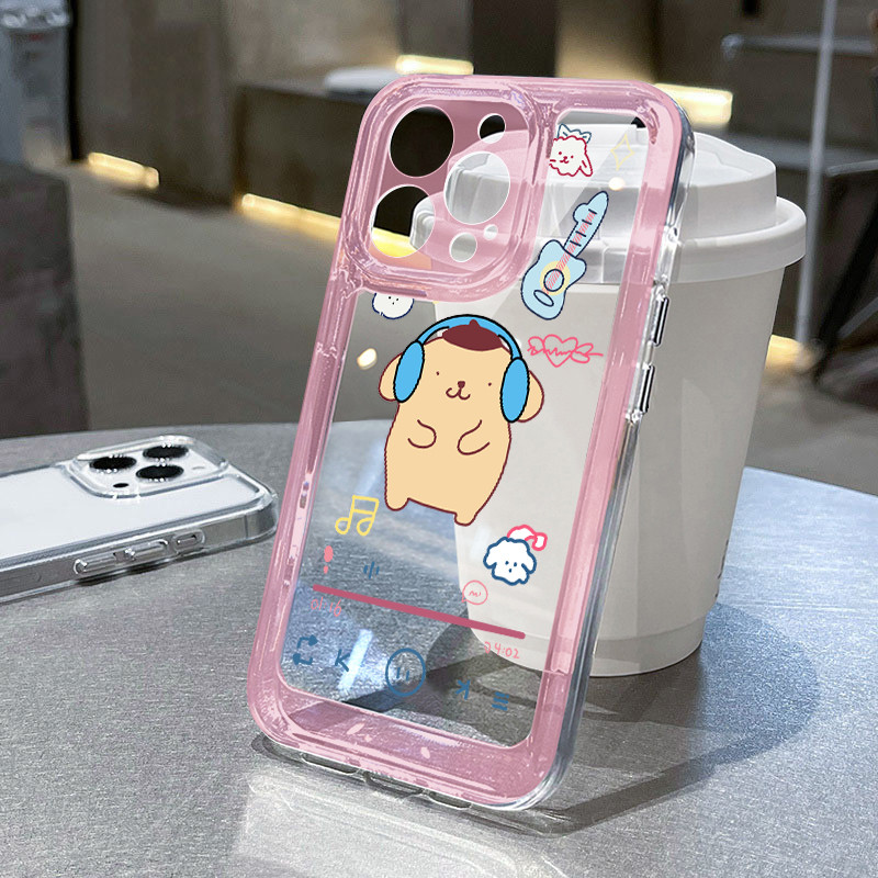 Starry Music Dog Soft Casing Infinix Tecno Spark GO 2 3 Camon 40 Pro Pova 7 5G Hot 60 Pro Plus Smart