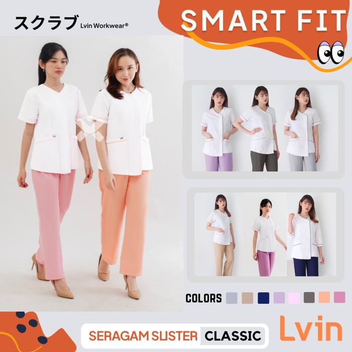 Tamam.Storee Lvin New Classic White Nurse Uniform / Short Sleeve Nurse Uniform / Uniform