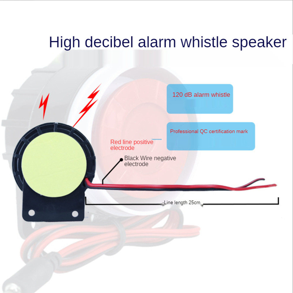 220v Buzzer Alarm Tweeter สัญญาณกันขโมย Piezoelectric Siren กันน้ํา