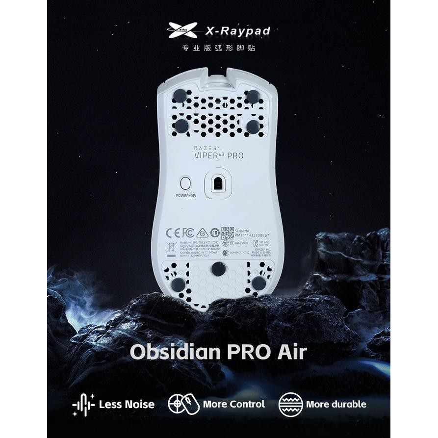 Xraypad Obsidian PRO Air Universal Dot Mouse Skates