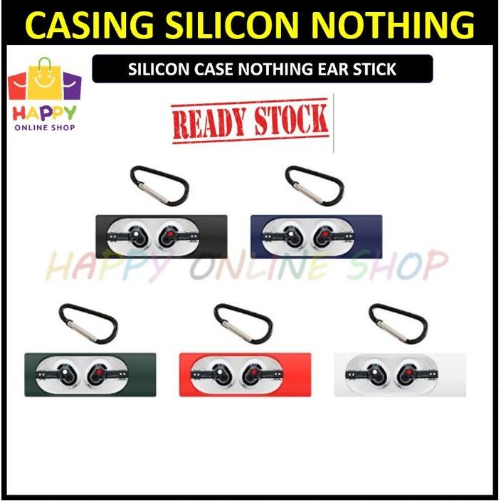 (Allthebest) Casing e Case Protective Nothing Ear Stick Cover + Carabiner