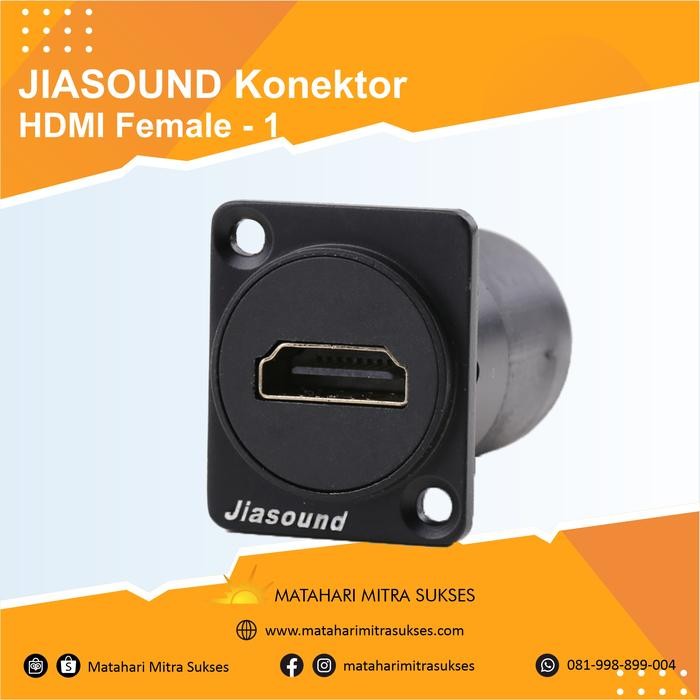 JIASOUND ซ็อกเก็ตแผงขั้วต่อ HDMI หญิง