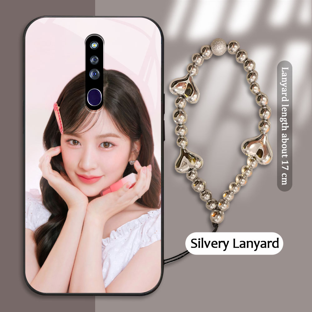 กระจกนิรภัยสําหรับ OPPO F5 F7 R19 F15 F9 F11 F17 F19 F21 PRO 5G F19S โทรศัพท์มือถือกรณี Yujin IVE เก