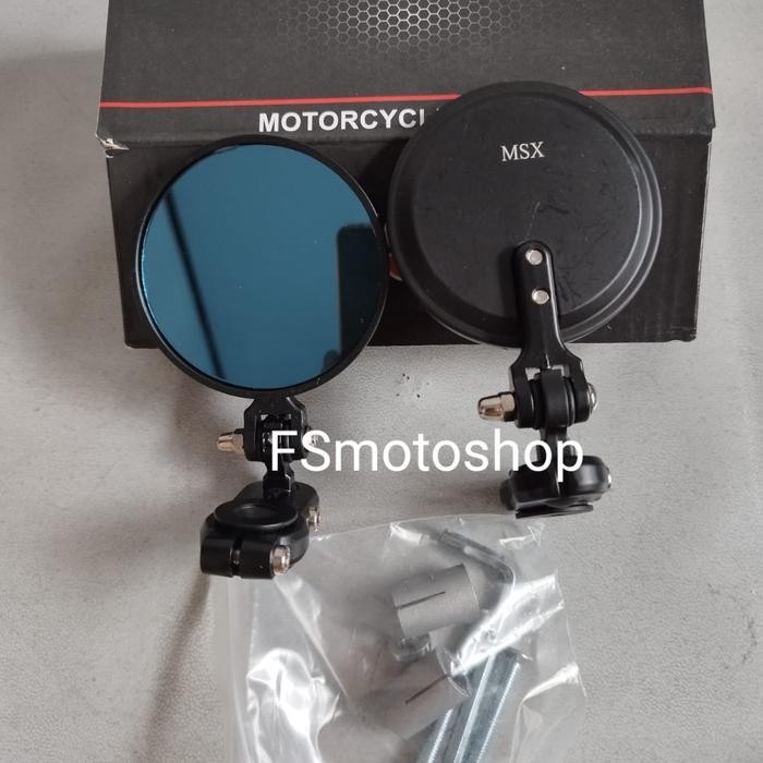 ROUND CLIP-ON MIRROR SUPERMOTO CROSS KLX CRF WR ROUND MIRROR STRAIGHT HANDLEBAR