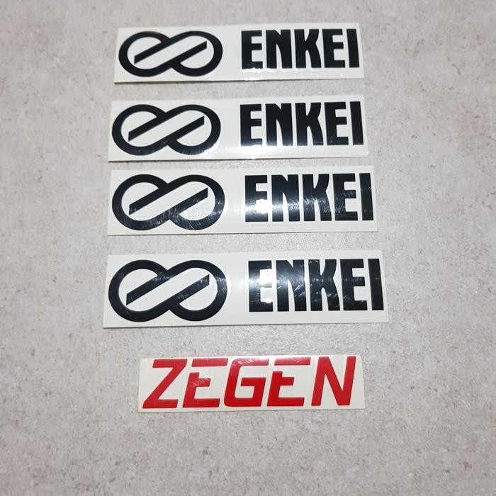 สติ๊กเกอร์ Enkei Black Set 4 ชิ้น