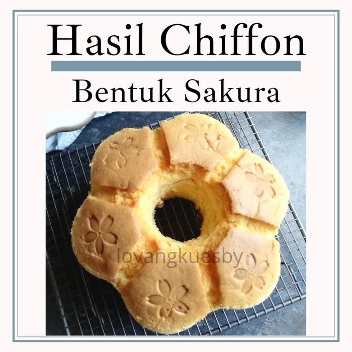 SAKURA CHIFON PAN 20 CM SAKURA FLOWER CHIFON PAN