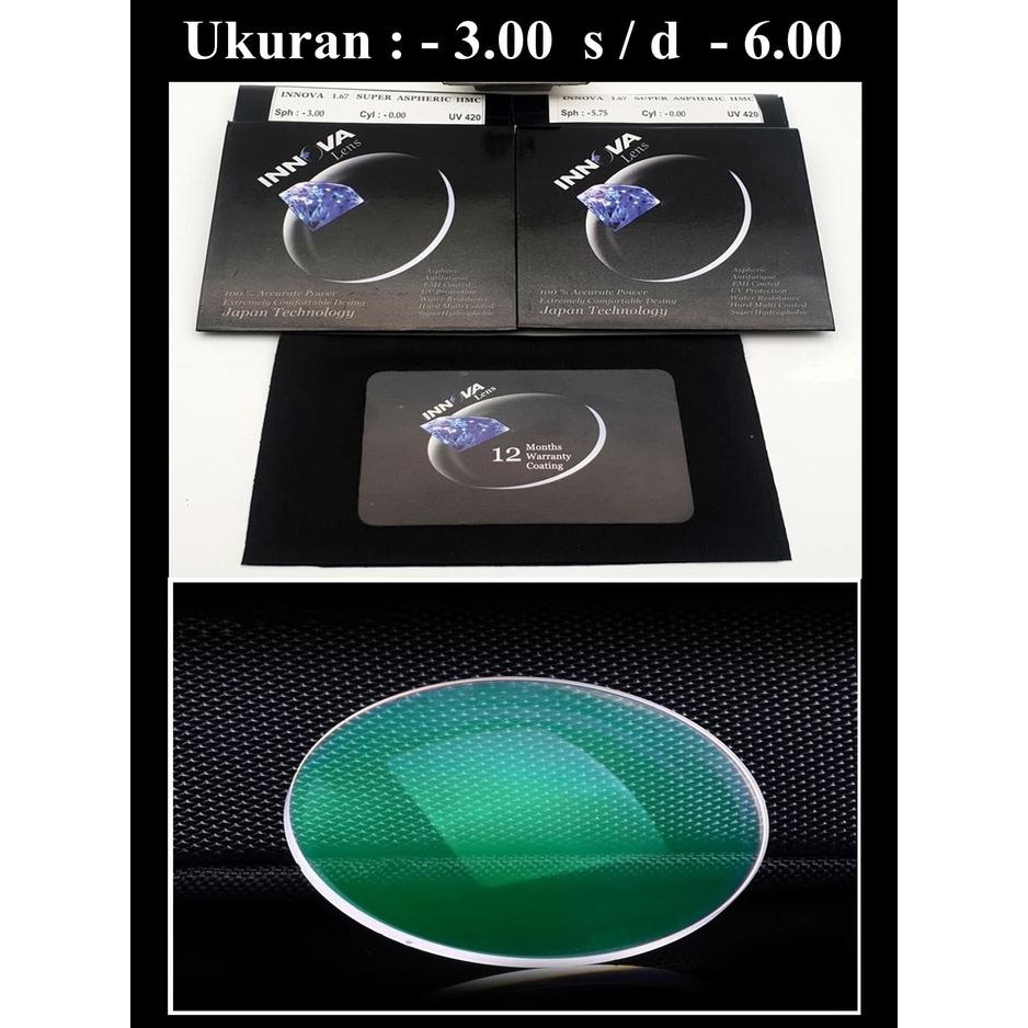 Alfa เลนส์ลบบางพิเศษ INNOVA ORIGINAL H-INDEX 1.67 รับประกัน 1 ปี