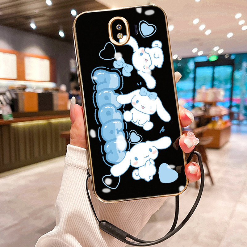 ปลอก HP สําหรับ Samsung Galaxy J4 Prime J4 Plus 2018 Case Casing Silicon HP Casing White Puppy Patte