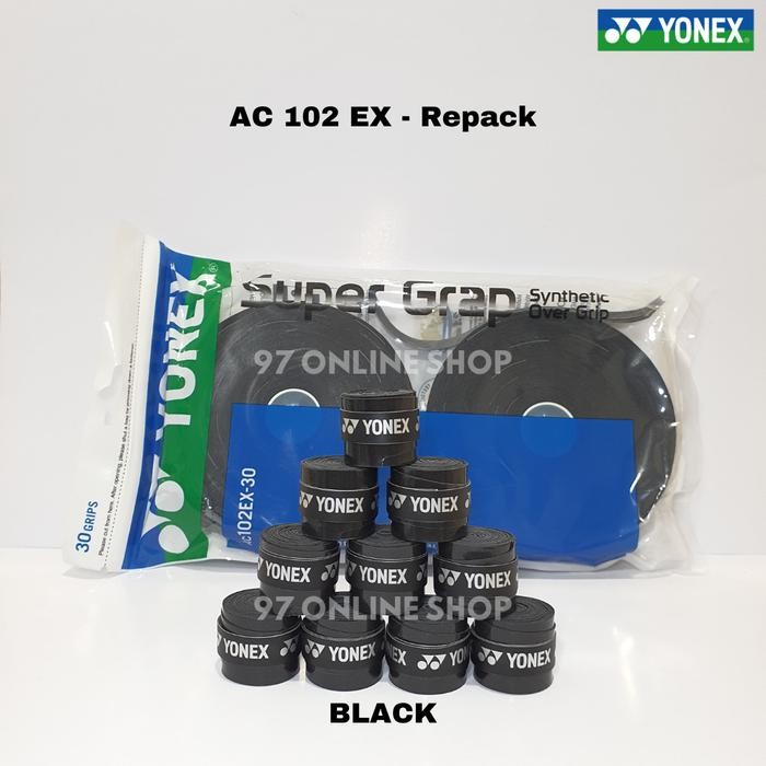 Yonex AC 102 EX / AC102EX ด้ามจับยางไม้แบดมินตัน - เทป Super Grap - ของแท้ 100% YONEX - Jet