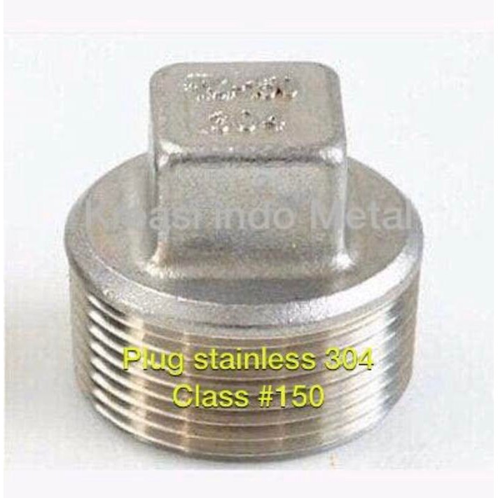 ปลั๊ก 3 นิ้ว Stainless SS 304 / ปลั๊กสี่เหลี่ยม / ฝาท่อ 3 ss304