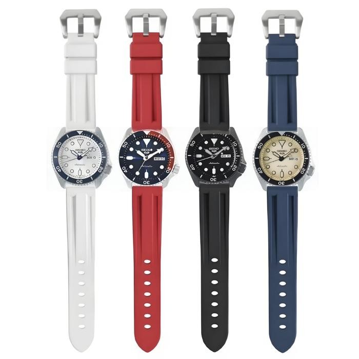 22MM Replacement Strap Rubber Divers Watch 8010.22