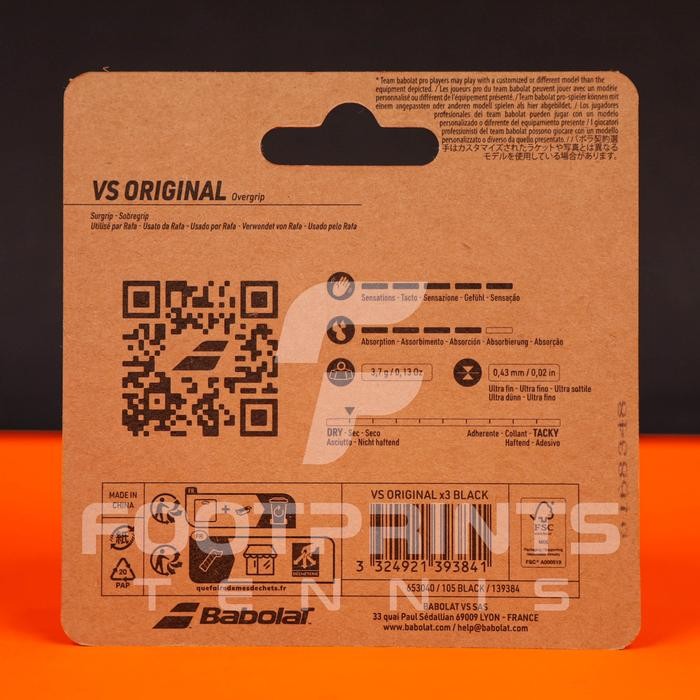 Babolat Vs Original Overgrip เนื้อหา 3 Overgrip Grip ด้ามจับไม้เทนนิส