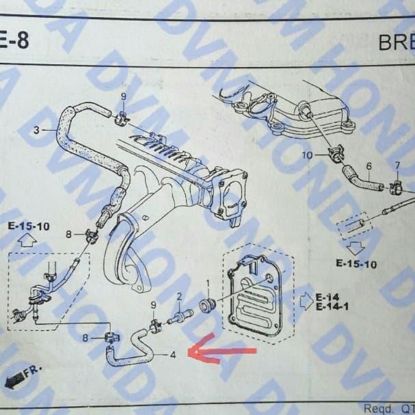 ท่อ/Hose Pcv Valve B Original City Gd/Jazz Gd Part