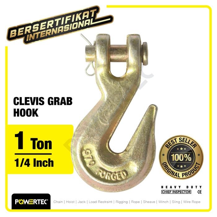 Choice- Clevis Grab Hook 1/4" Powertec