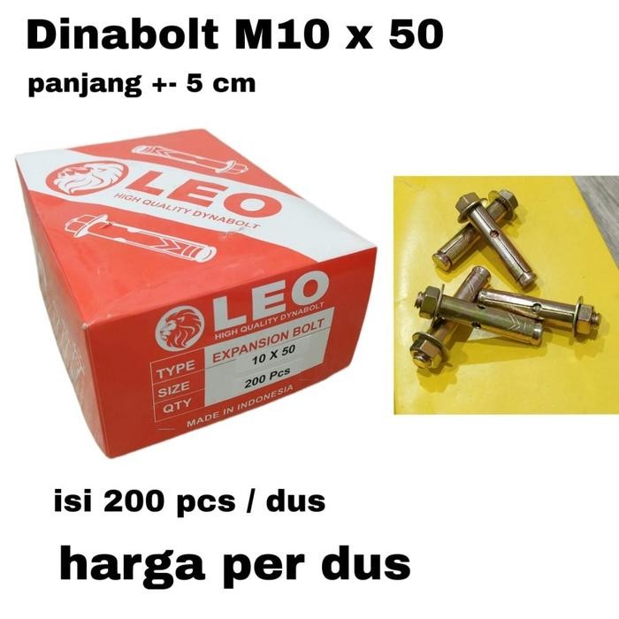 Choice - Dinabolt M10 X 50 ราคาพิเศษ - ต่อกล่อง
