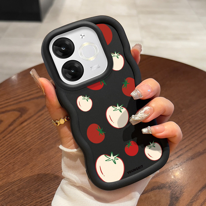 Casing For ITEL A80 Case Case Case Casing HP Simple style tomato cute pattern silicone Softcase prot
