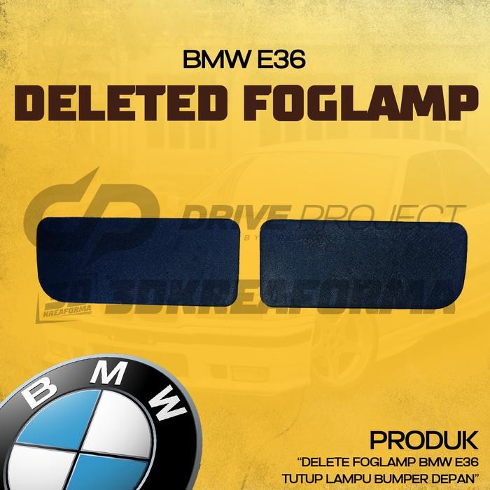 BMW E36 ลบ Foglamp ฝาครอบโคมไฟกันชนหน้า