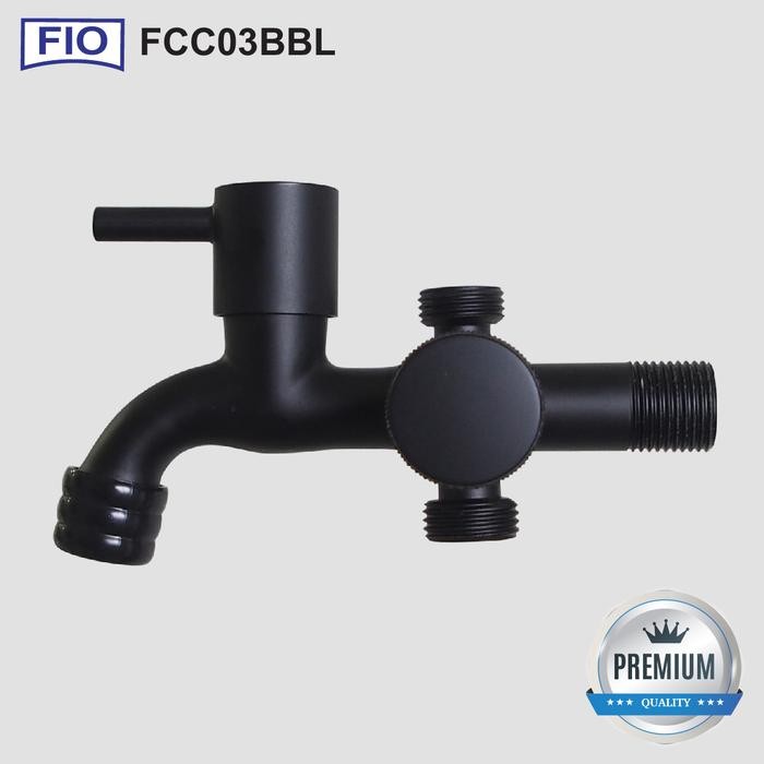 FAUCETINO 3-BRANCH / WALL WATER STOP FAUCET FCC033BBL - FCC03BBL