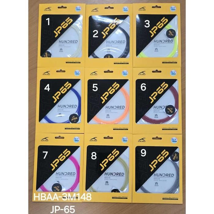 สายแบดมินตันร้อย Jp65 Made In Japan Jp 65 Hdrd Hndrd Original จัดส่งฟรี