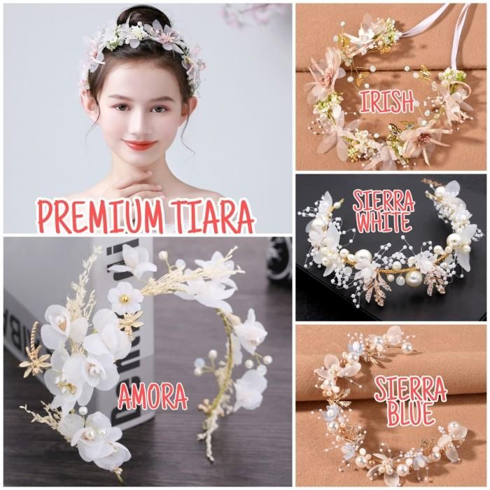 P8K TIARA PREMIUM CHILDRENS CROWN PARTY ACCESSORIES FLOWER GIRL PRINCESS IMPORT X5Q