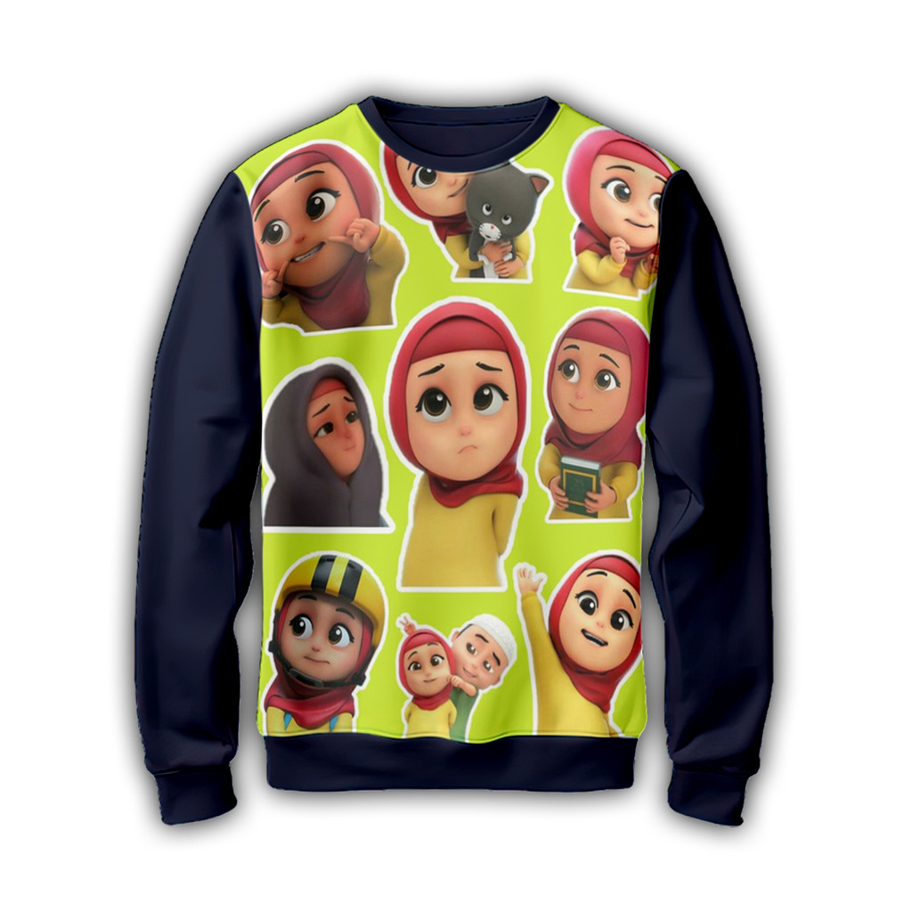 Nusara เสื้อแจ็คเก็ตเสื้อกันหนาวเด็ก Super Hero การ์ตูนแอนิเมชั่นฟิล์ม S1 Crewneck สกรีนลายที่ผสมผสา