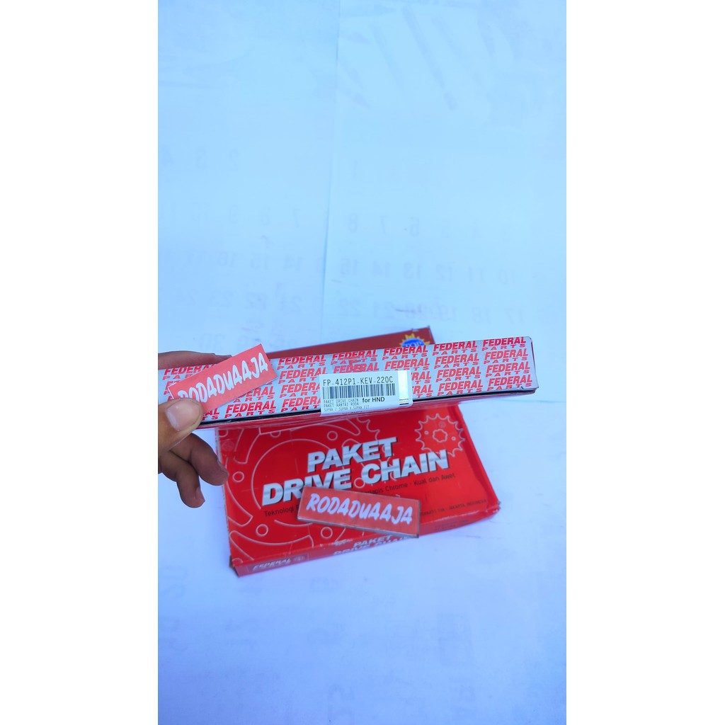 FEDERAL GER SET HONDA SUPRA (428-15T/40T/104L) FP-412P1-KEV-220C