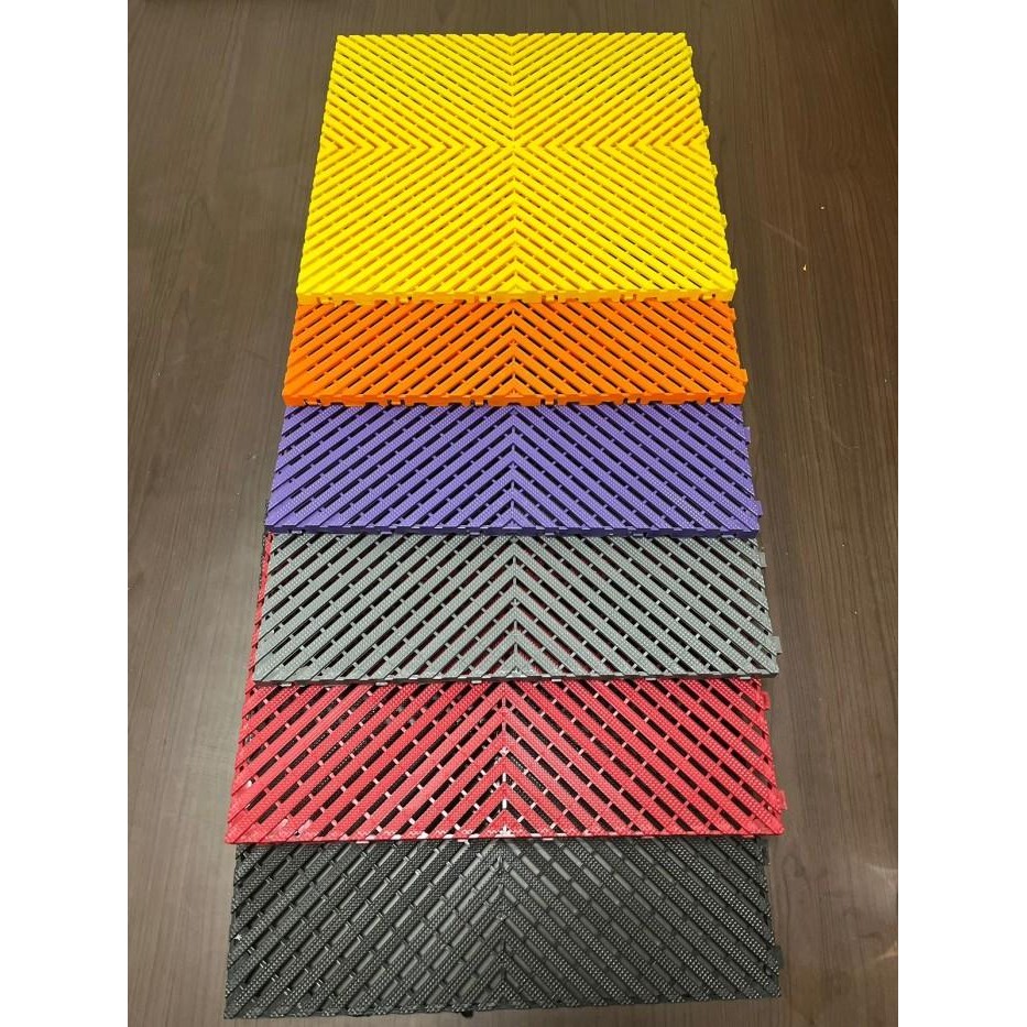 40CM INTERLOCK FLONG MODULAR GARAGE FLOOR - คําสั่ง MINIMUM 200PCS *