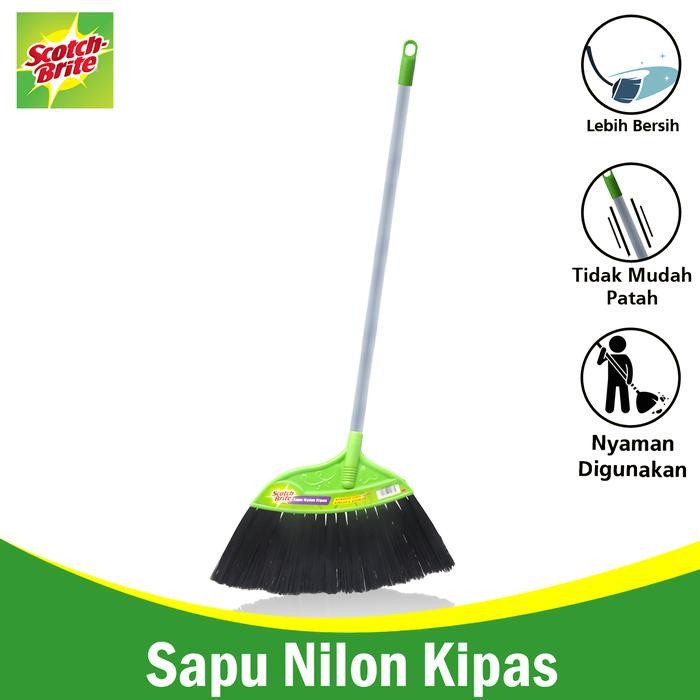 3M Scotch Brite พัดลมไม้กวาดพื้นไนลอน 1 ชุดพรีเมี่ยม 3M-ID-471