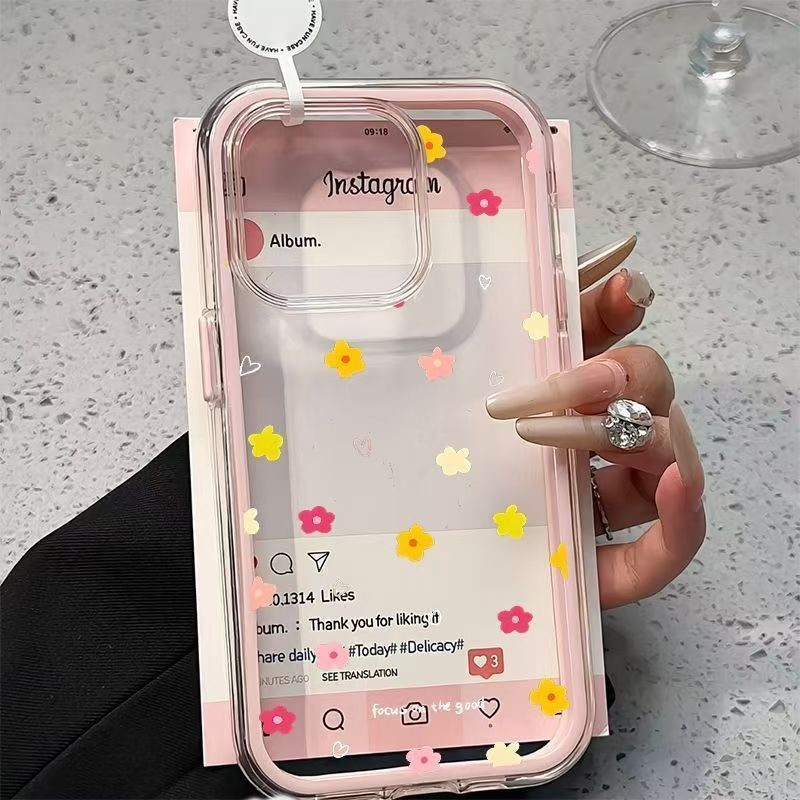 ดอกไม้สี Anti Crack กรณี Hp Samsung A57 A37 5G A57 A37 5G A07 A17 A06 5G A16 5G A36 A56 A15 5G A55 5
