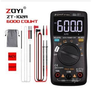 ZOYI ZT102A อัพเกรดมัลติมิเตอร์แบบอัตโนมัติ DIGITAL AVOMETER MULTITESTER NCV ORIGINAL PROTECT