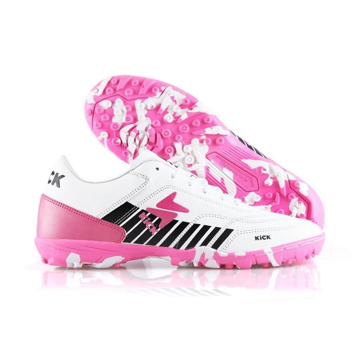 Kick Athletic-Futsal Shoes Marker 21133 สีขาว สีชมพู