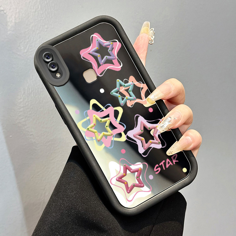 Hp สําหรับ VIVO V9 V9 Pro V9 เยาวชน Y85 Y85A Z1i Z3X กรณี Star กระจกสีบางกรณีป้องกันซิลิโคน Softcase