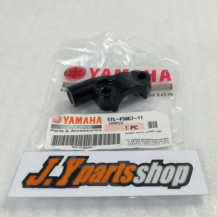 ใหม่ล่าสุด 5TL-F5867-11 BLACK RIGHT MIRROR MOUNT AEROX 125 155 LEXI ORIGINAL YGP