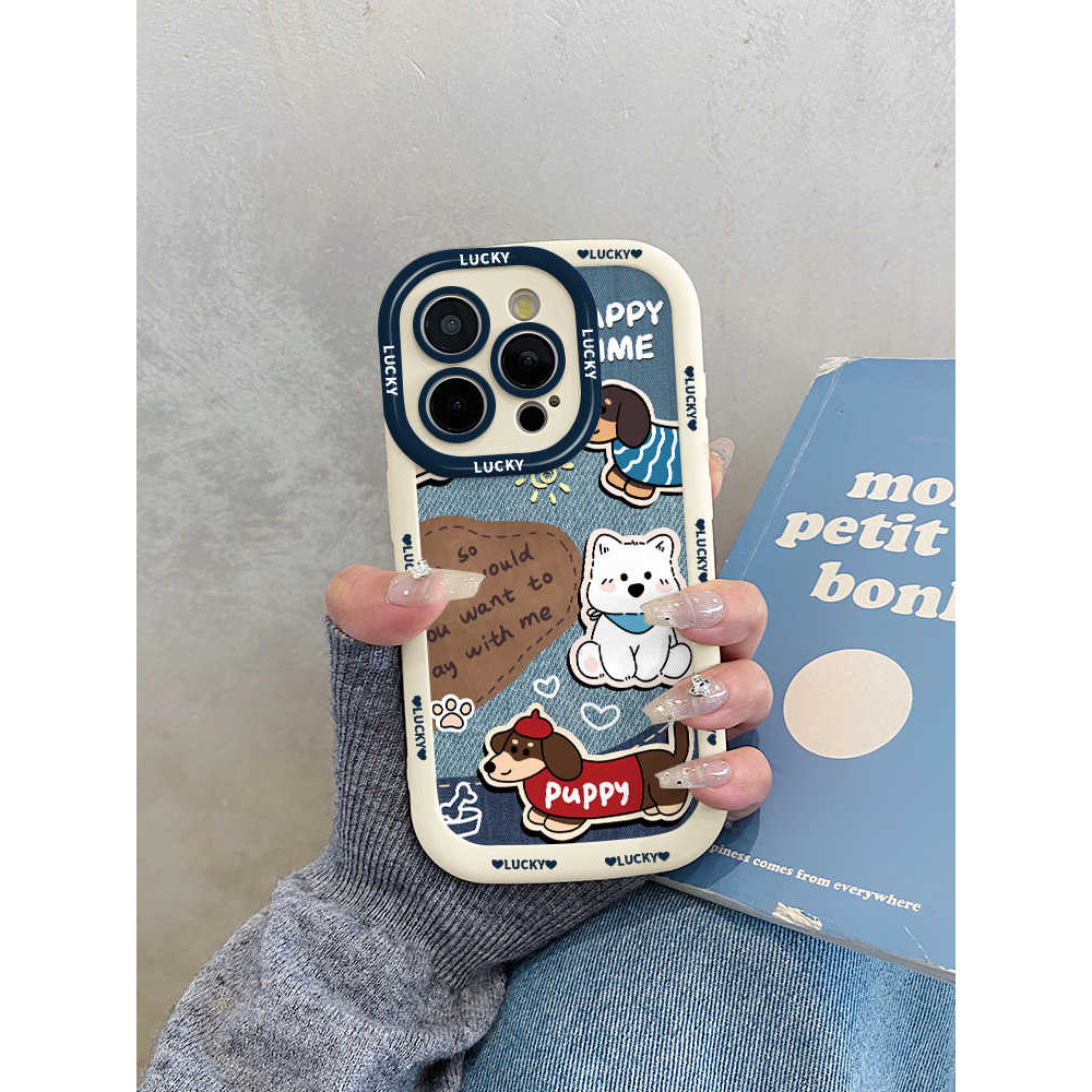 Girls Anti-Crack Strap Puppy Casing Hp Infinix Smart 9 Hot 50 Pro Plus 40 Pro Rs4 P55 5G 40 Pro Plus